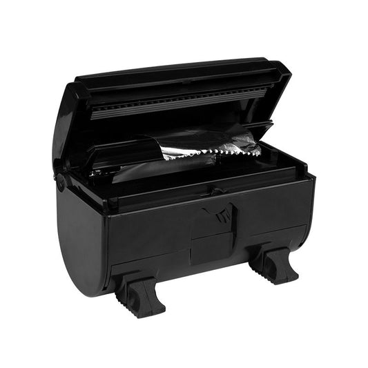 Black aluminum hairdressing foil dispenser