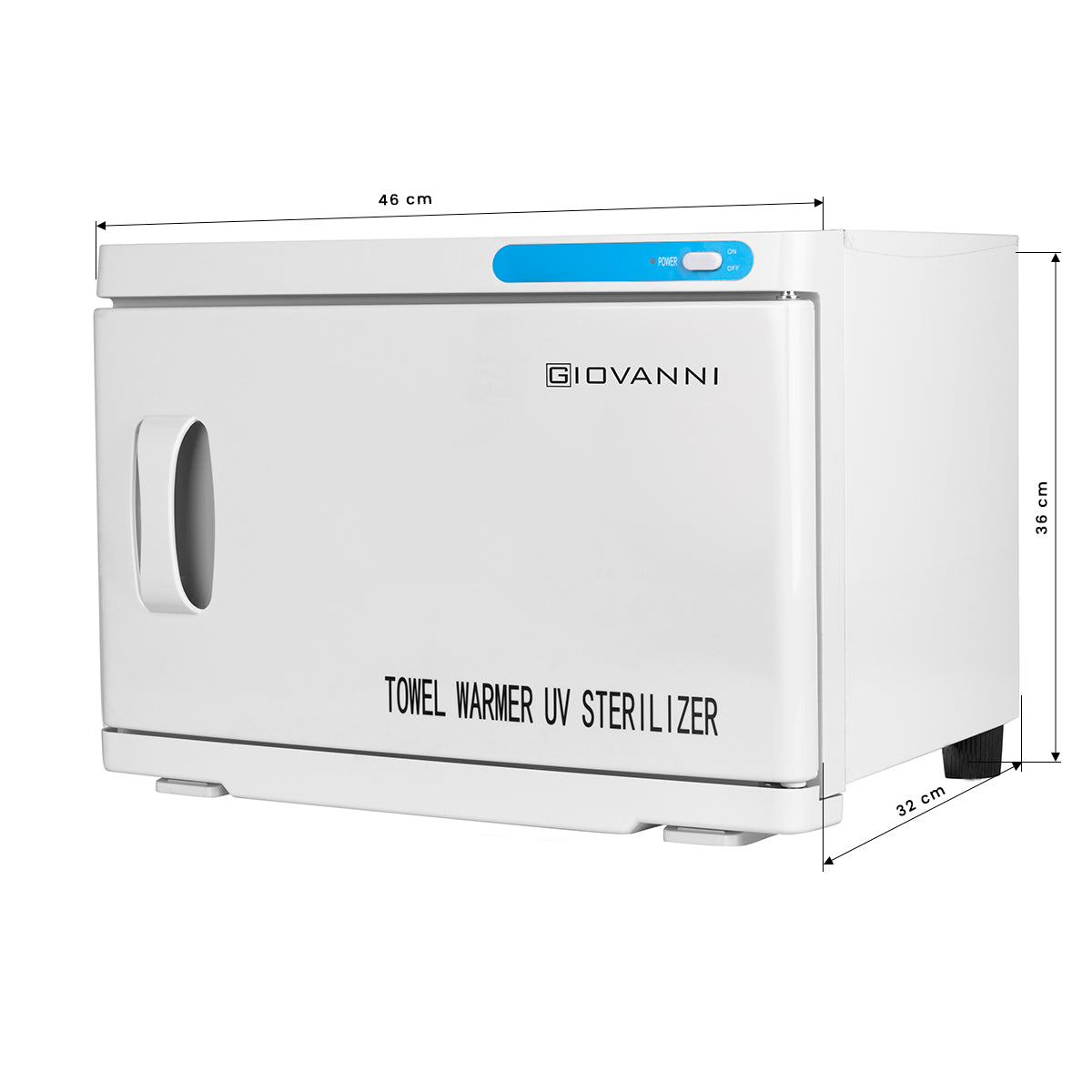 Ohřívač ručníků s UV-C sterilizátorem, 16L, bílý