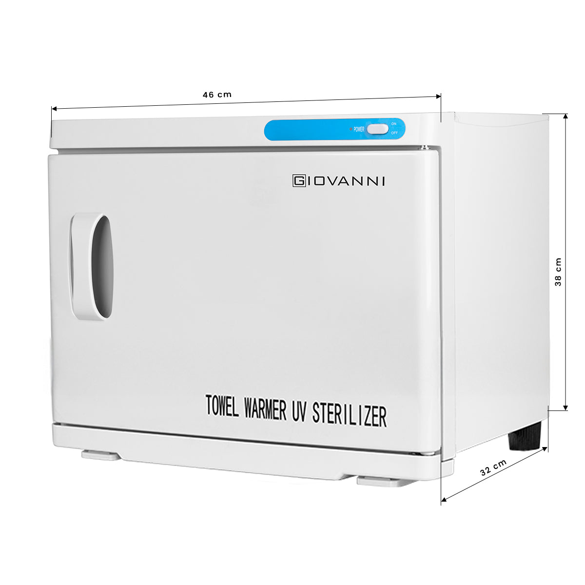 Ohřívač ručníků s UV-C sterilizátorem, 23L, bílý