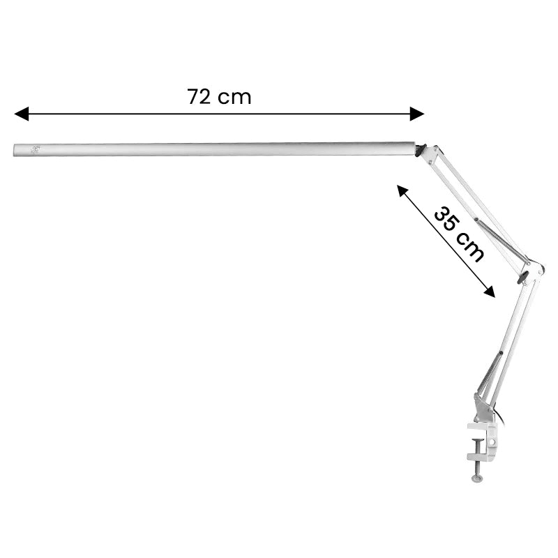 Ošetřující LED lampa All4light lashes line 2, stříbrná, s rukojetí