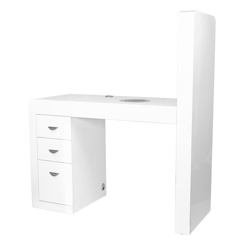 Kosmetický pult 310 s kazetovým absorbérem, bílý, pravý