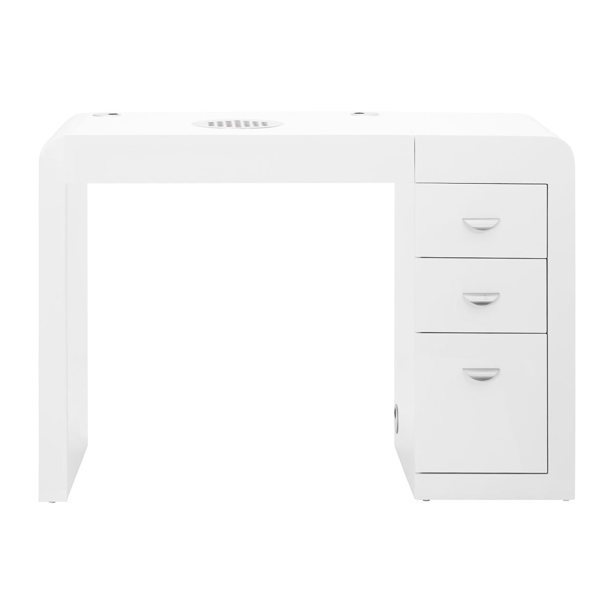 Kosmetický pult 312 s kazetovým absorbérem, bílý, levý