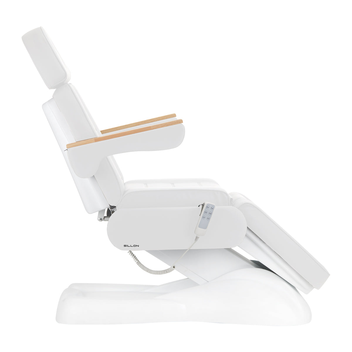 SILLON Lux 273b elektrické kosmetické křeslo, 3 motory, bílá