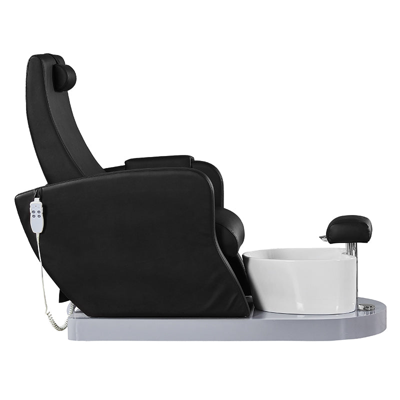Azzurro 016A černé pedikérské spa křeslo s hydromasáží