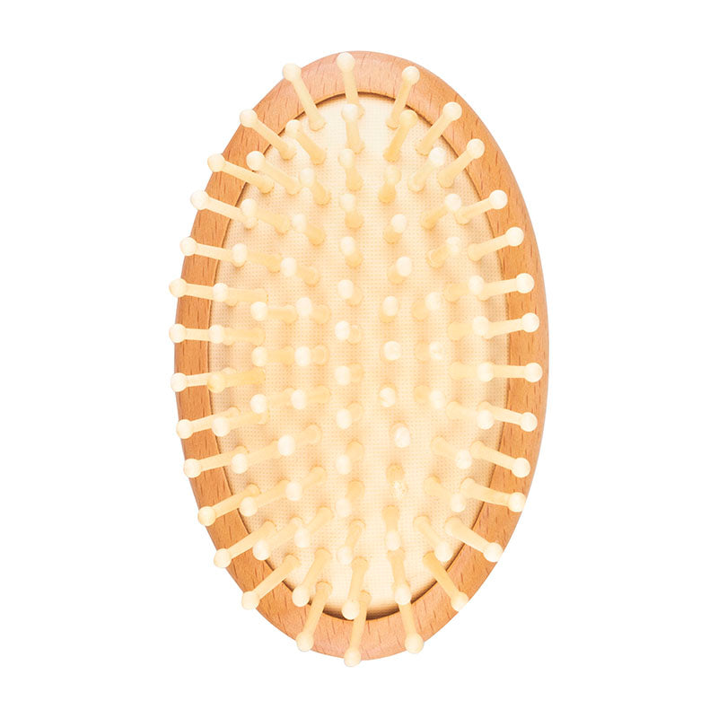 Mini dřevěný kartáč na vlasy