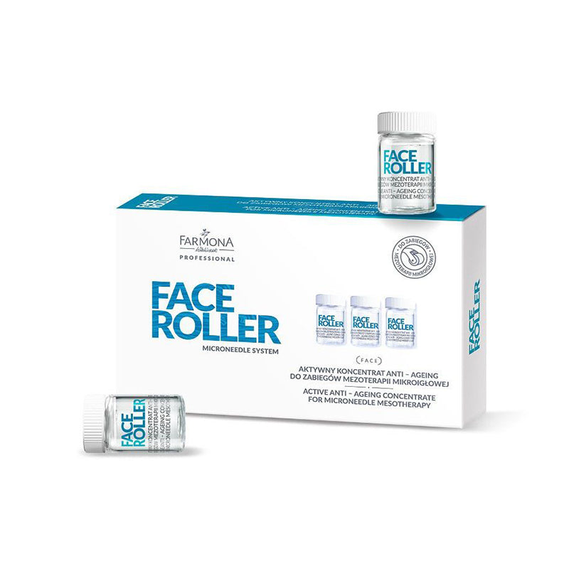 Farmona face roller active anti-aging concentrate for microneedle mesotherapy treatments 5 x 5 ml