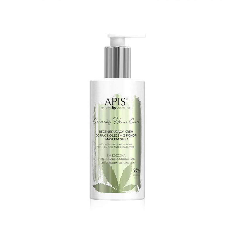 Apis cannabis home care regenerační krém na ruce s konopným olejem a bambuckým máslem 300 ml
