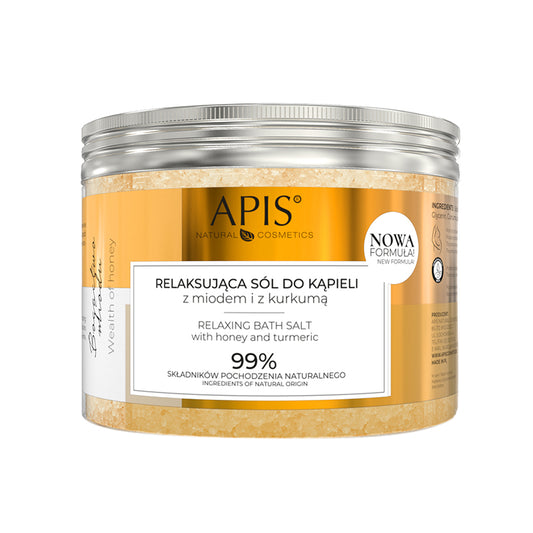 Apis richness of honey, relaxing bath salt with honey and turmeric 650 g
