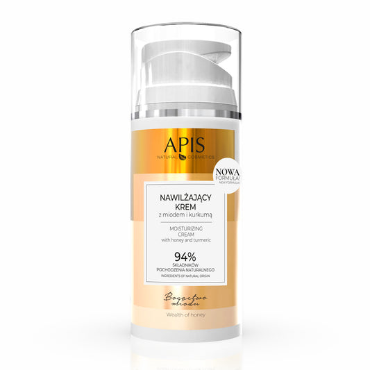 Apis honey richness moisturizing cream with honey and turmeric, 100 ml