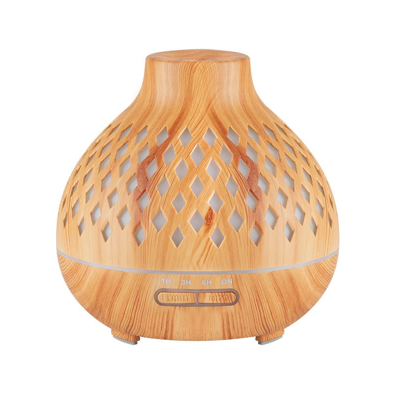 Aroma zvlhčovač vzduchu difuzér spa 10 světlé dřevo 400 ml + časovač