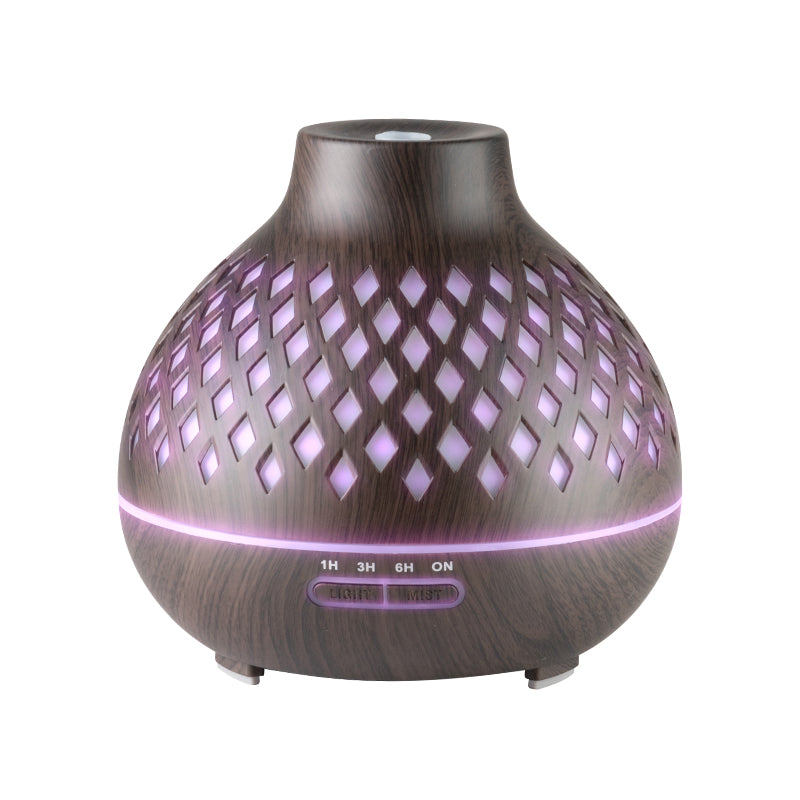 Aroma zvlhčovač vzduchu difuzér spa 10 tmavé dřevo 400 ml + časovač