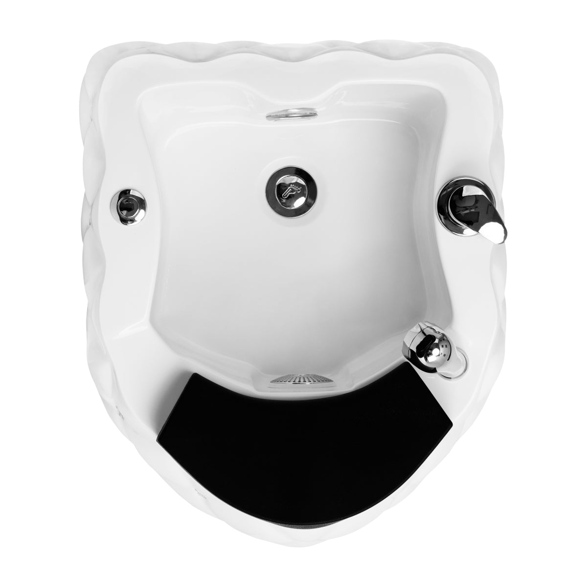 Diamond pedicure tray with hydromassage