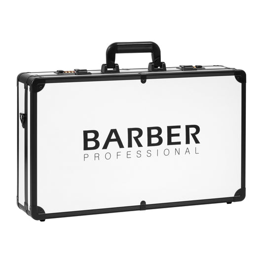 Black and white barber suitcase