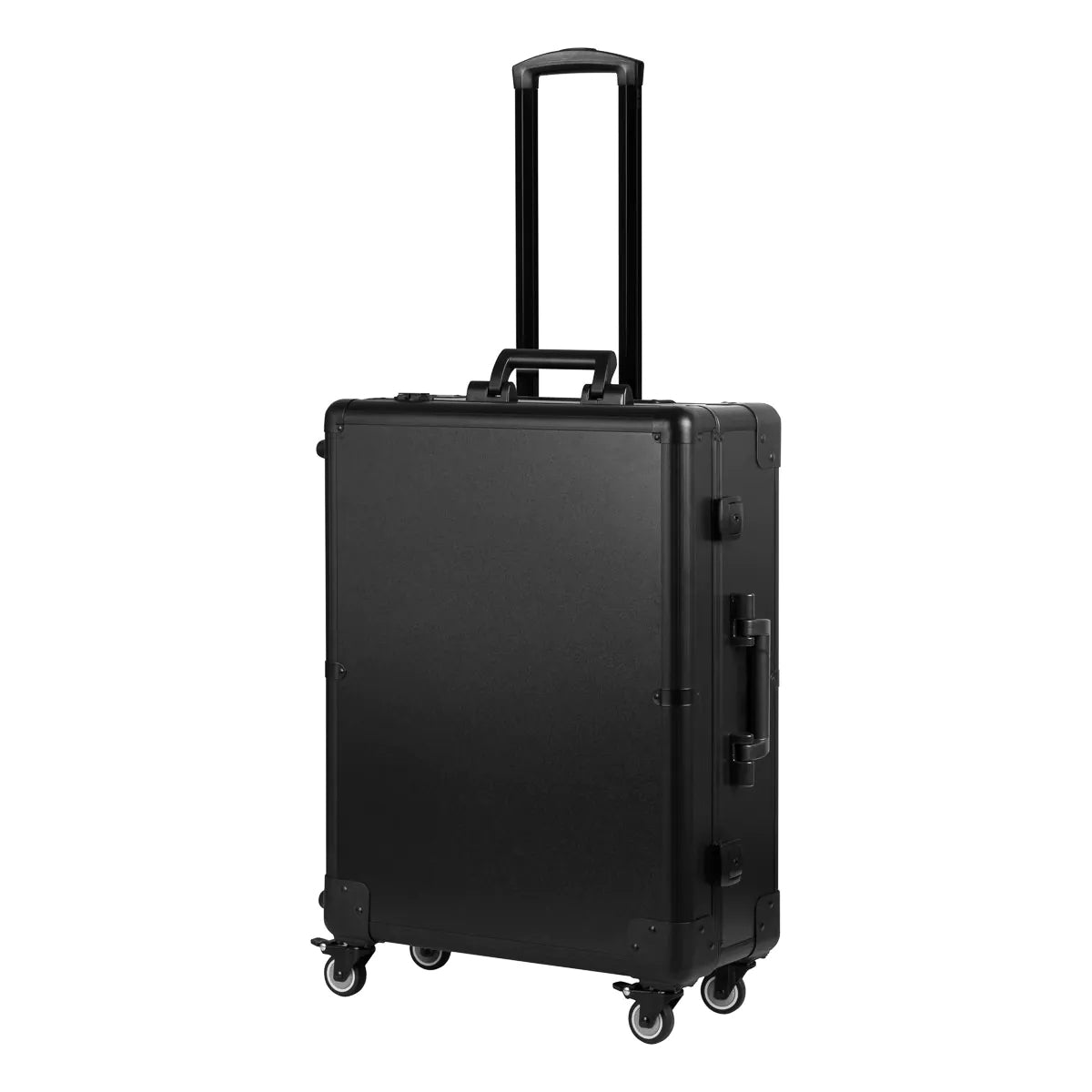 Portable case with black speakers