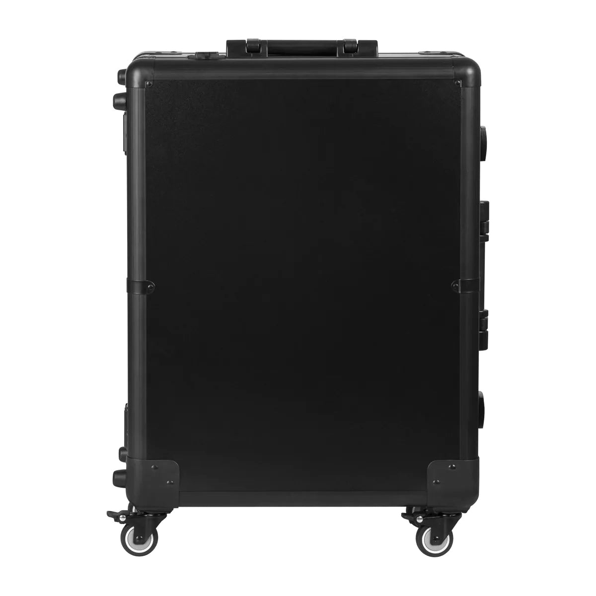 Portable case with black speakers