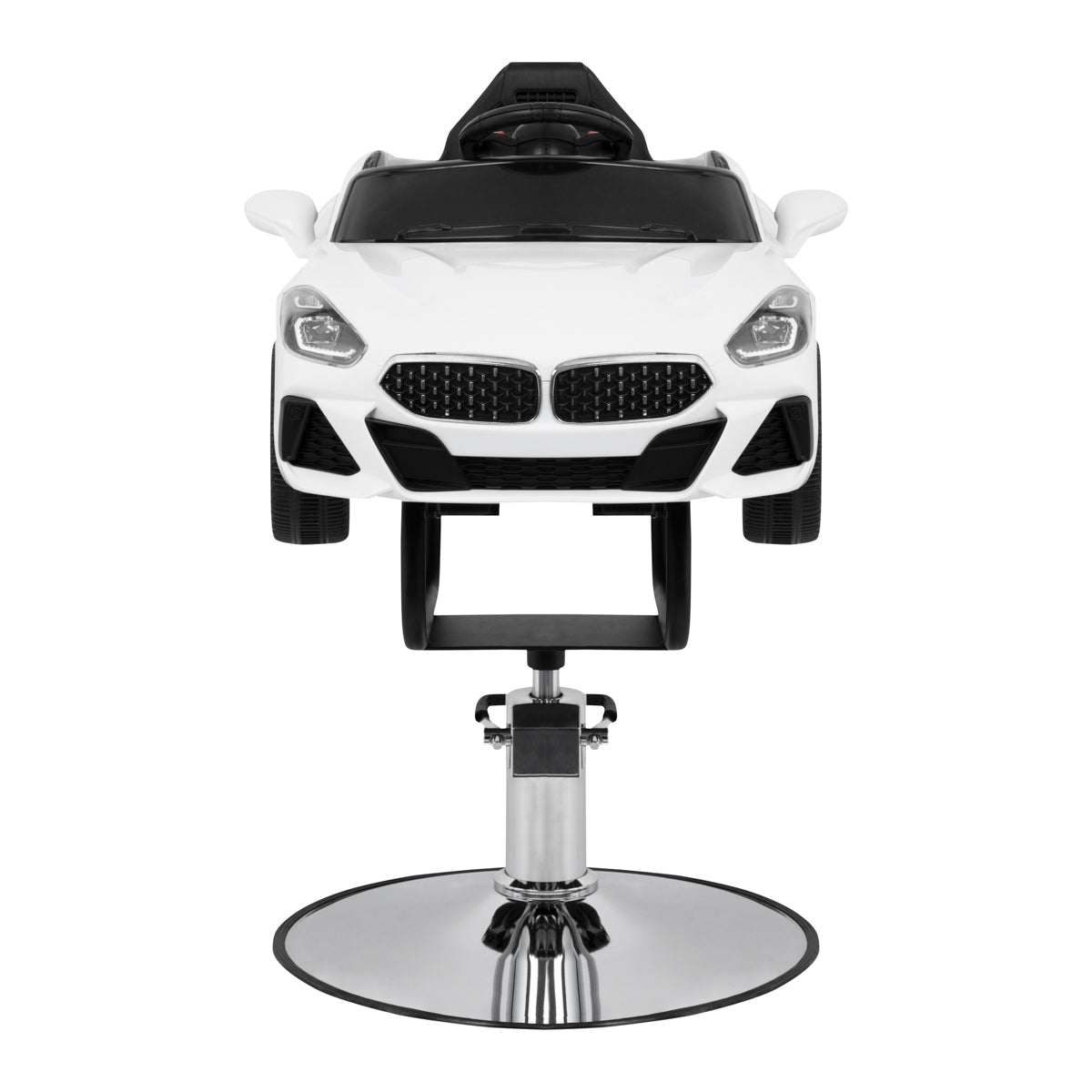 Dětské kadeřnické křeslo, BM auto, bílá