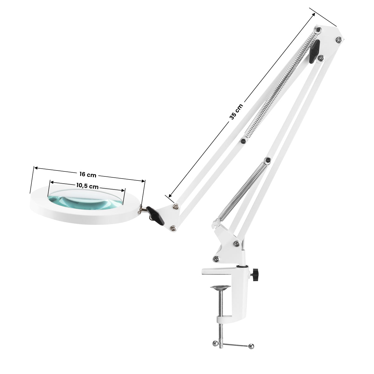 Glow 308 LED lupa na stolní desku, bílá USB