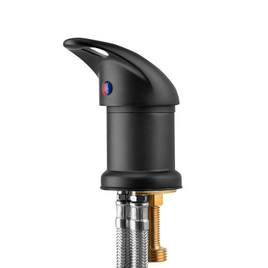Black hairdressing wash faucet