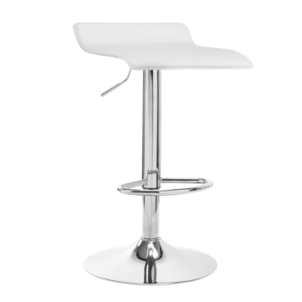 4Rico QS-B08 eco bar stool, white leather