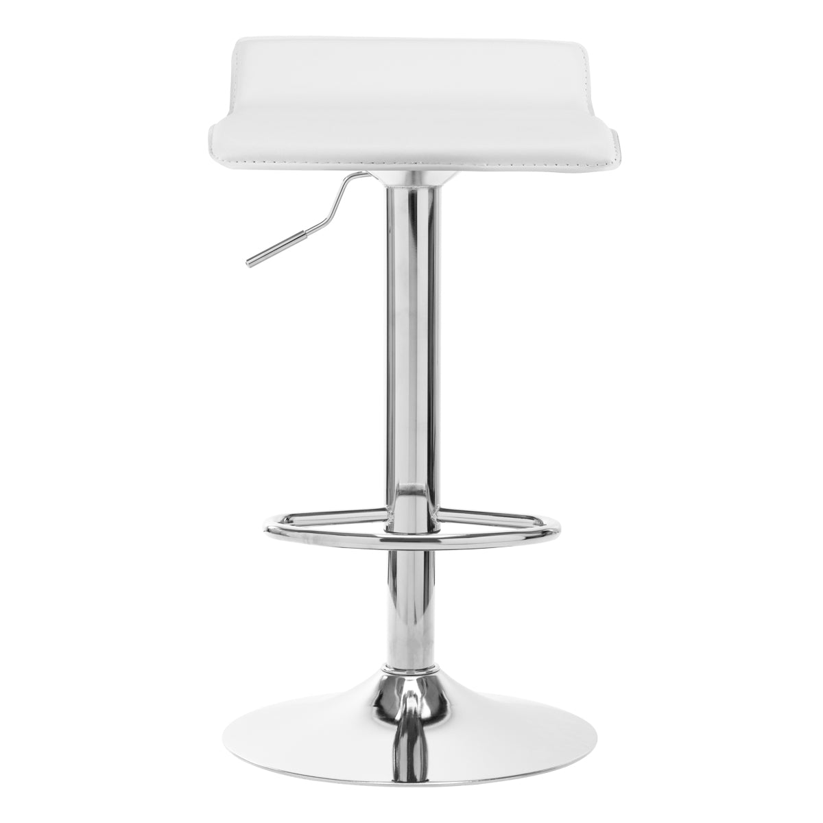 4Rico QS-B08 eco bar stool, white leather