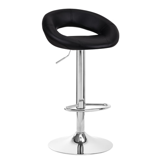 4Rico QS-B10 eco bar stool, black leather