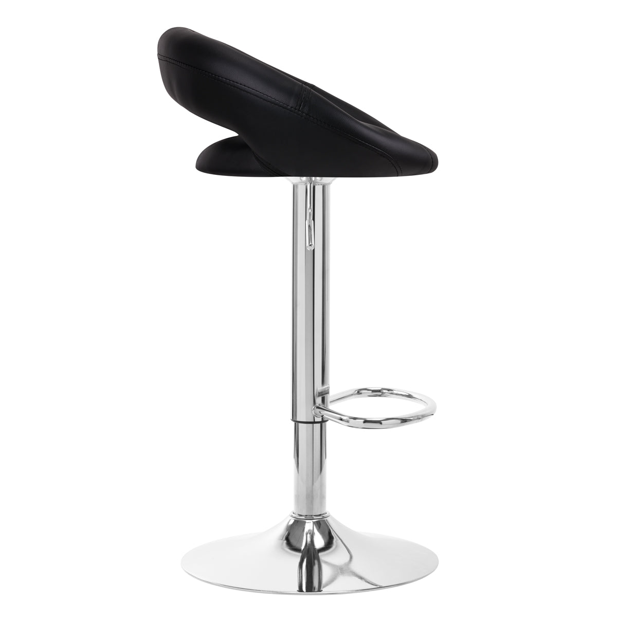 4Rico QS-B10 eco bar stool, black leather