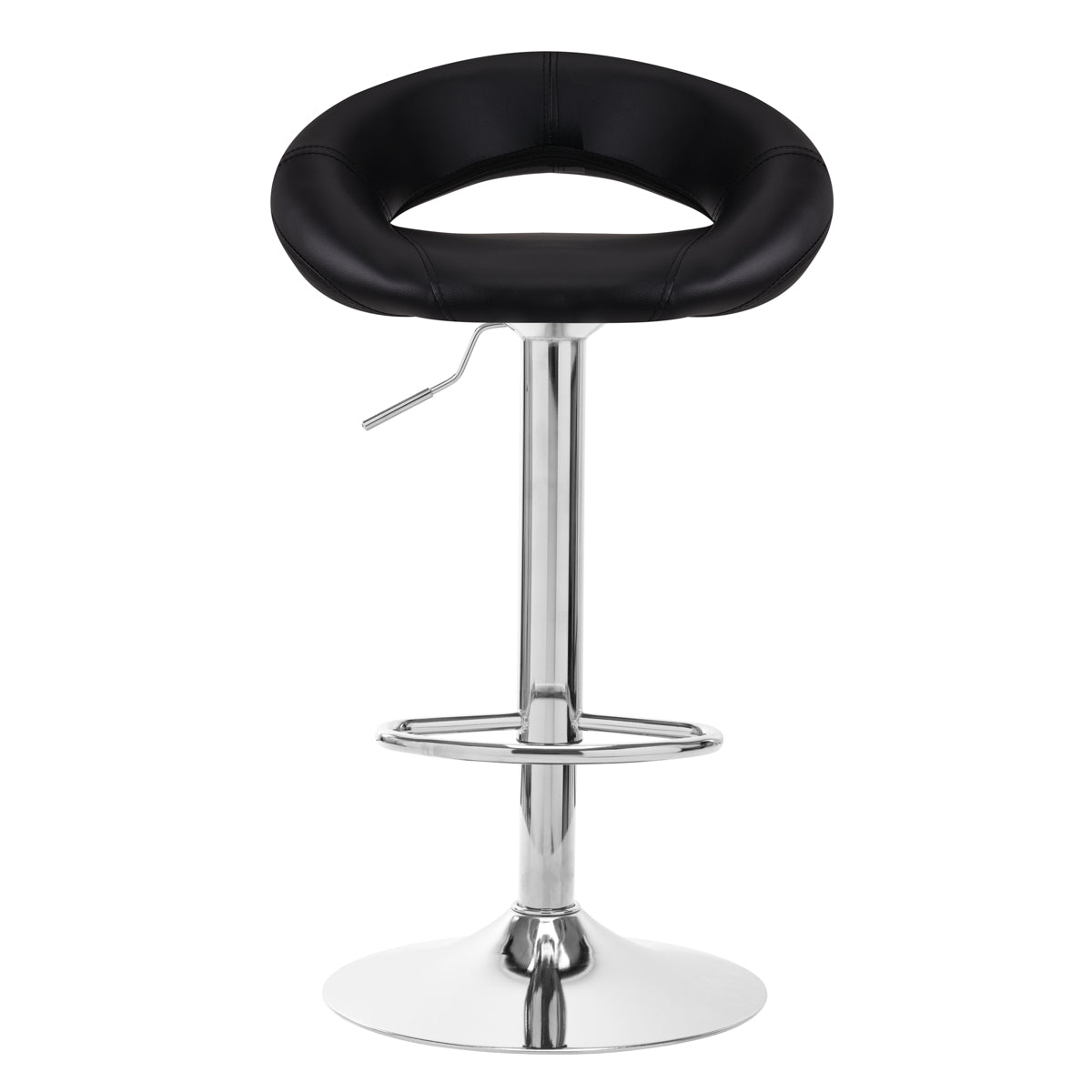 4Rico QS-B10 eco bar stool, black leather
