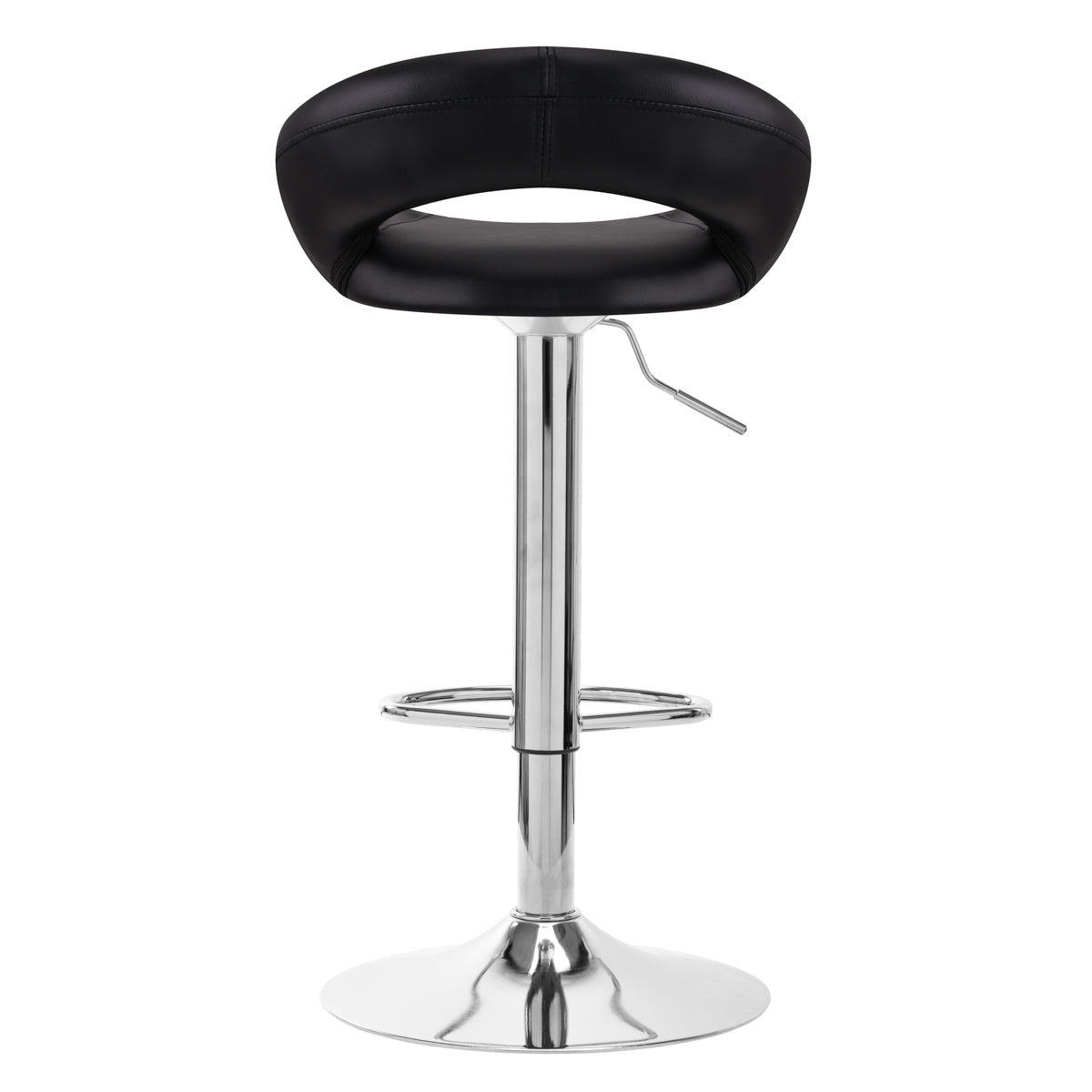 4Rico QS-B10 eco bar stool, black leather