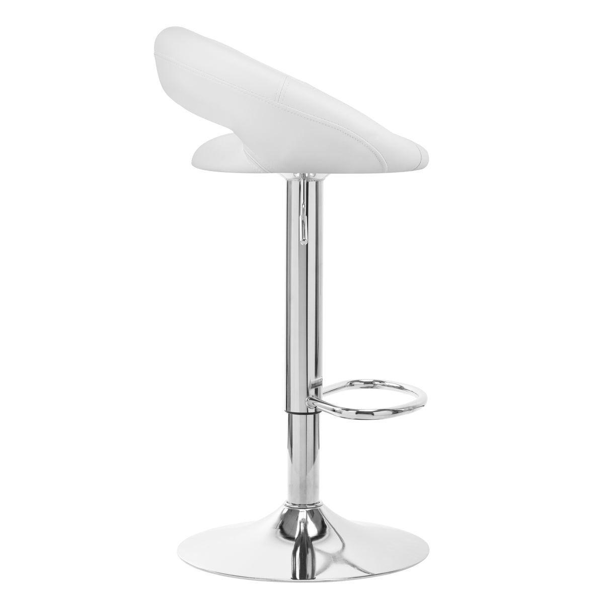 4Rico QS-B10 eco bar stool, white leather