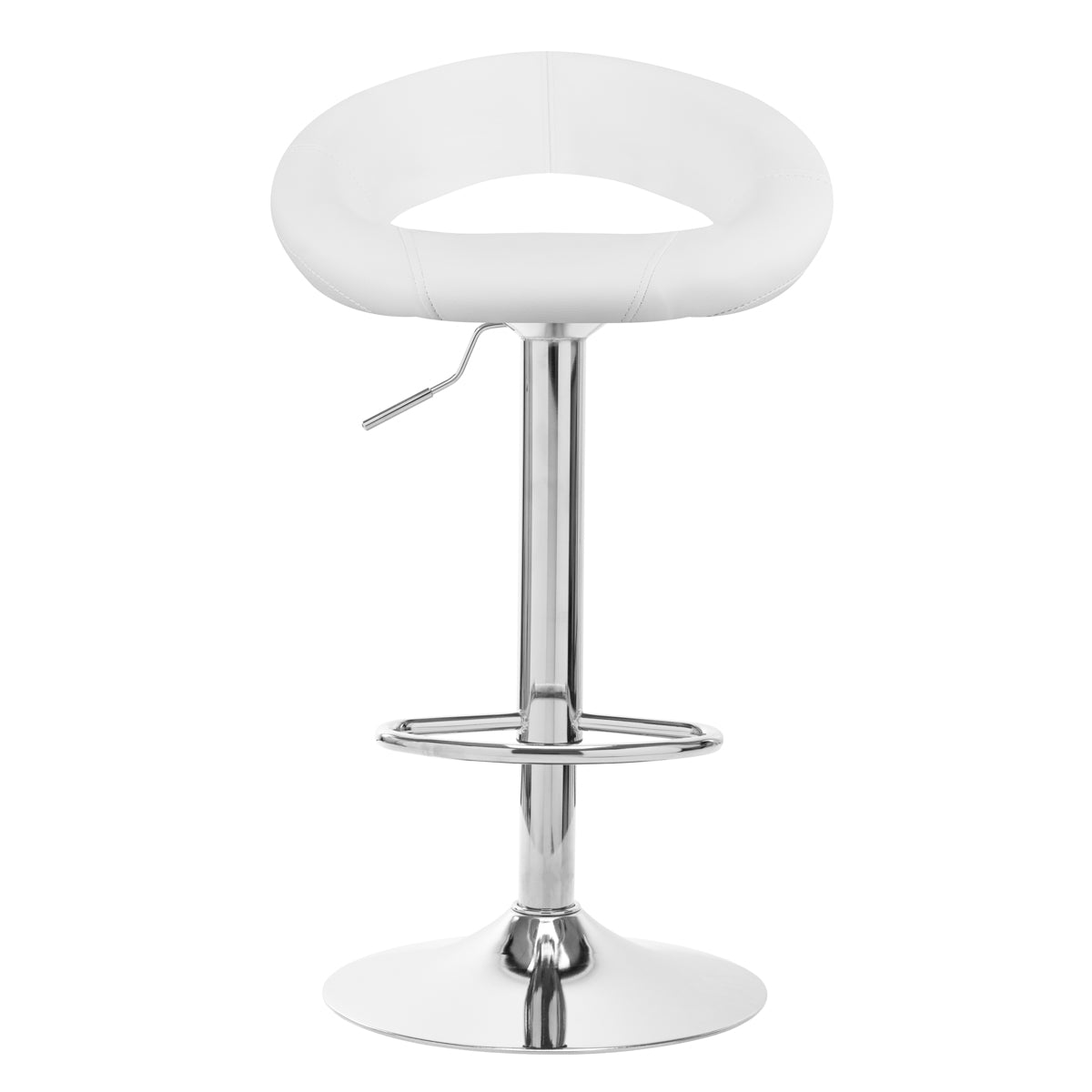 4Rico QS-B10 eco bar stool, white leather