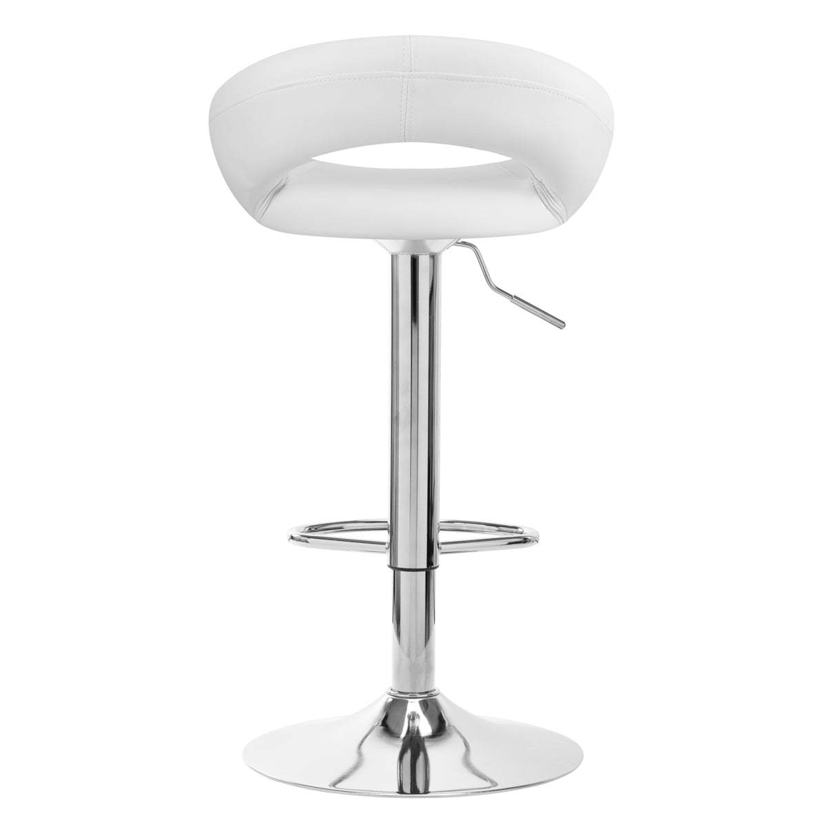 4Rico QS-B10 eco bar stool, white leather