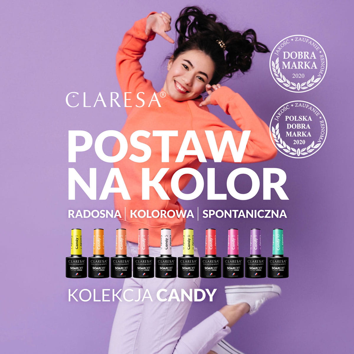 CLARESA CANDY 10 hybridní lak -5g
