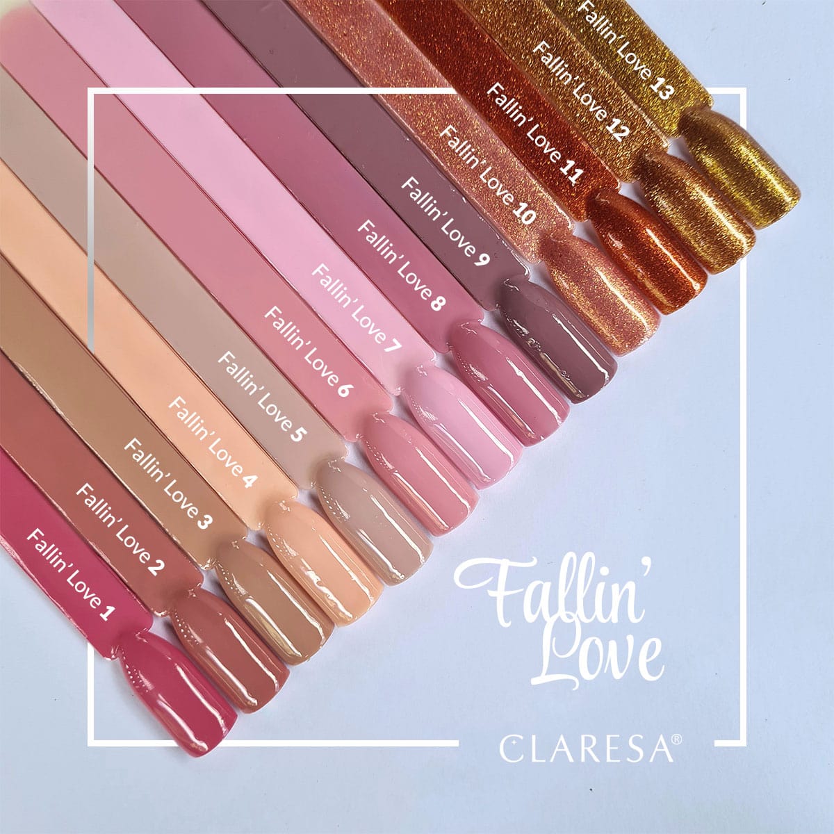 CLARESA Hybrid nail polish FALLIN""LOVE 5 -5g