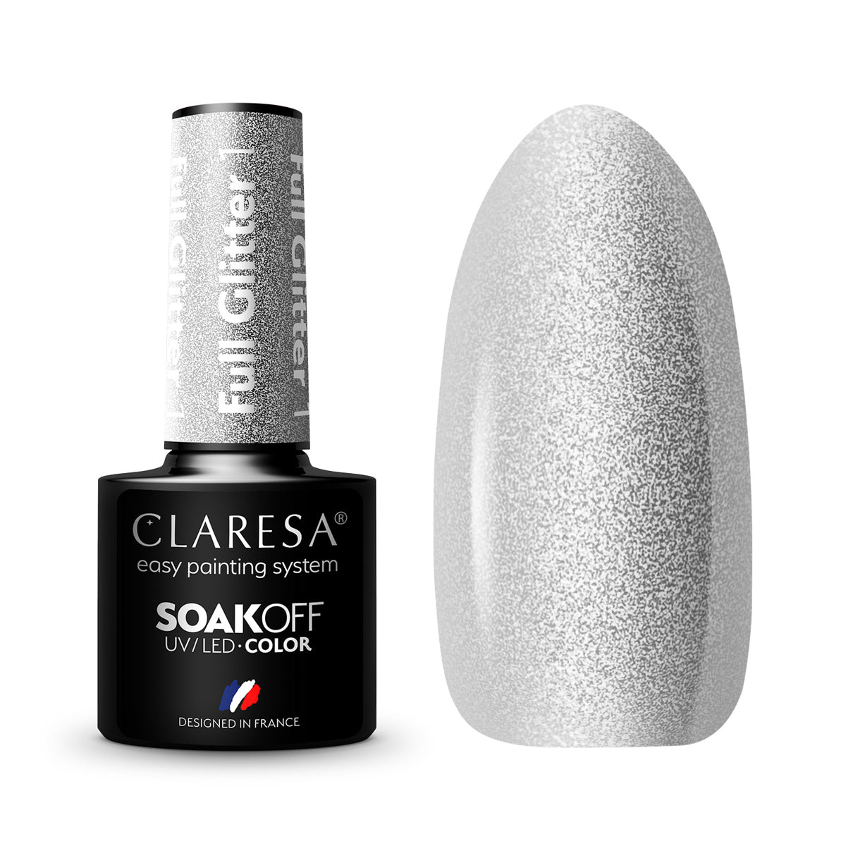 CLARESA FULL GLITTER hybrid nail polish 1 -5g