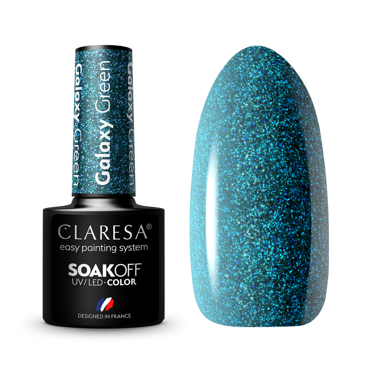 CLARESA Galaxy Green hybrid varnish 5g