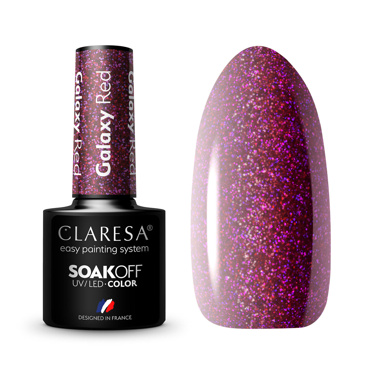 CLARESA Galaxy Red hybrid varnish 5g