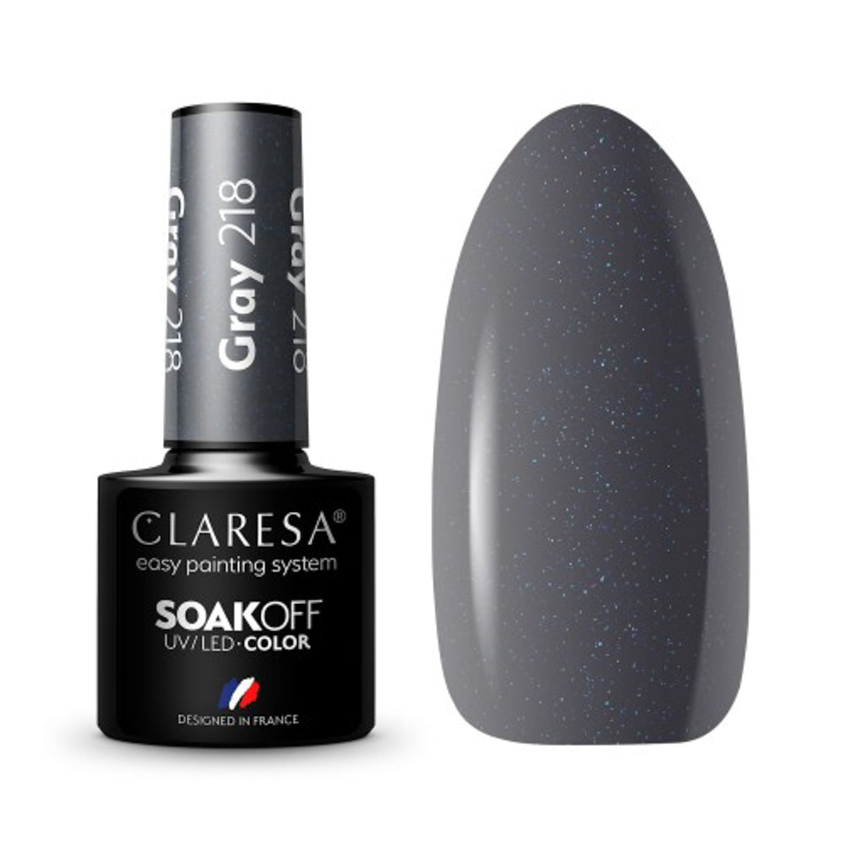 CLARESA Hybrid varnish GRAY 218 -5g