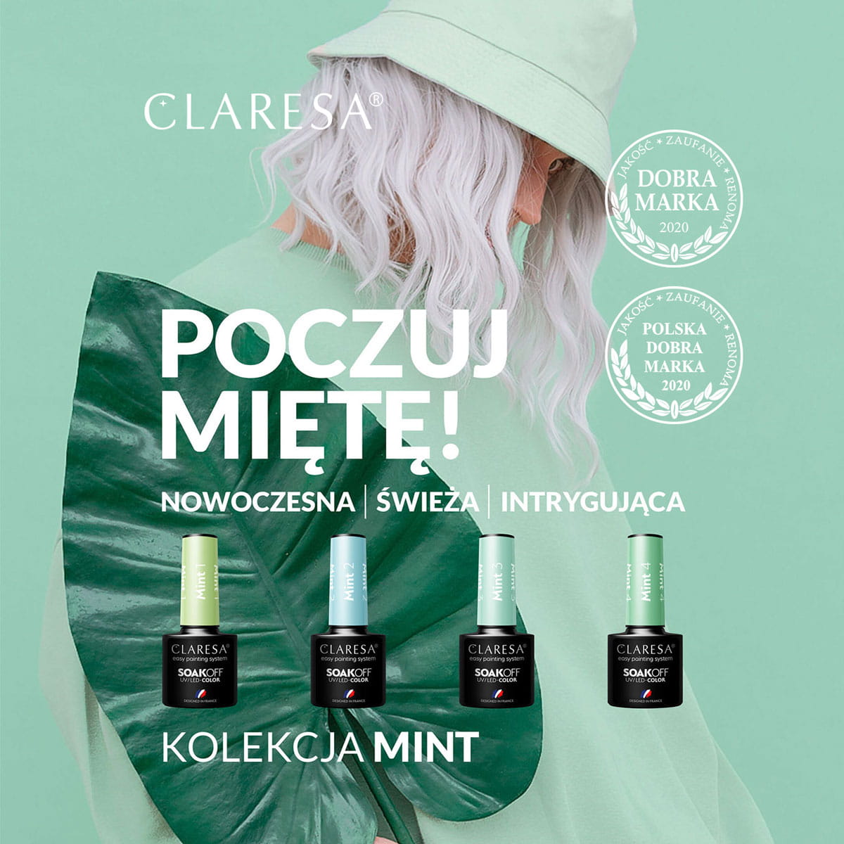 CLARESA Hybrid varnish MINT 3 -5g