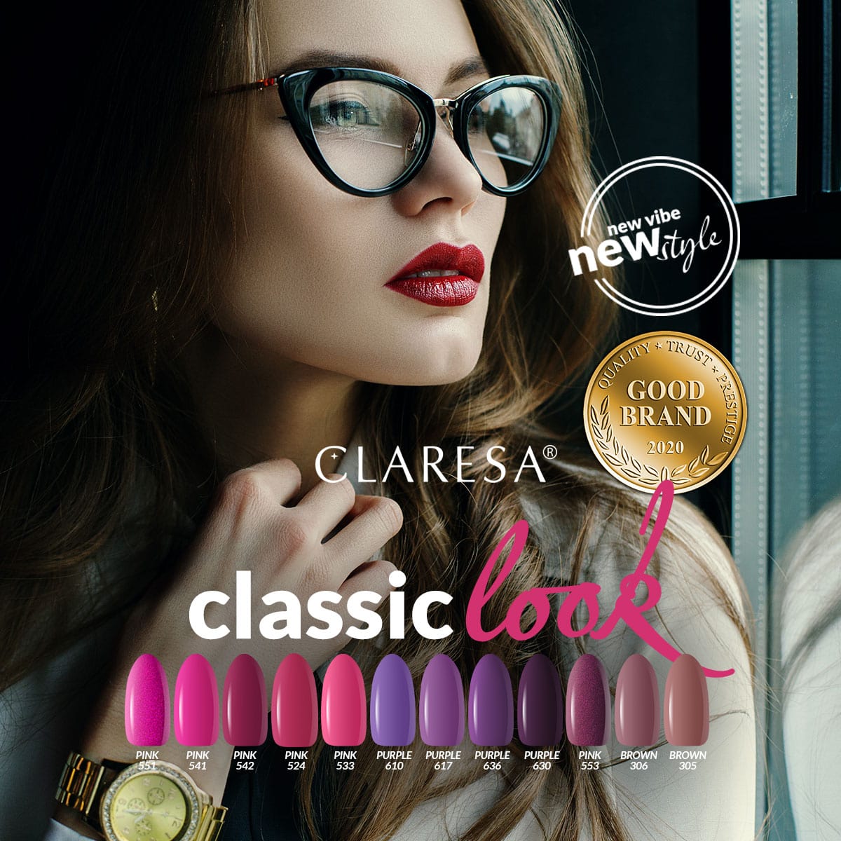 CLARESA Hybrid nail polish PINK 551 -5g