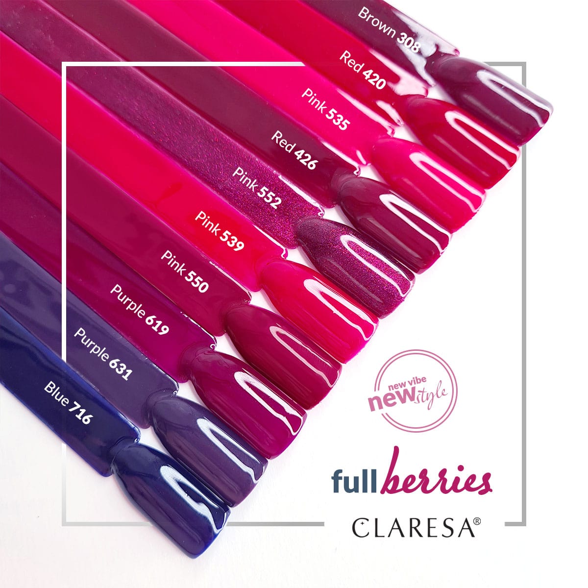 CLARESA Hybrid varnish PURPLE 619 -5g