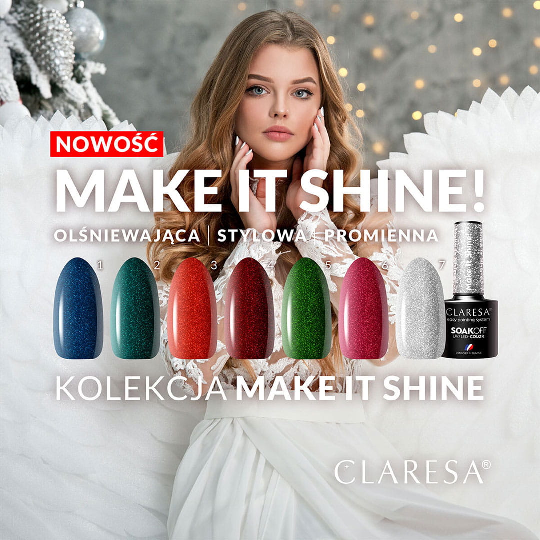 CLARESA Make It Shine hybrid nail polish! 3-5g