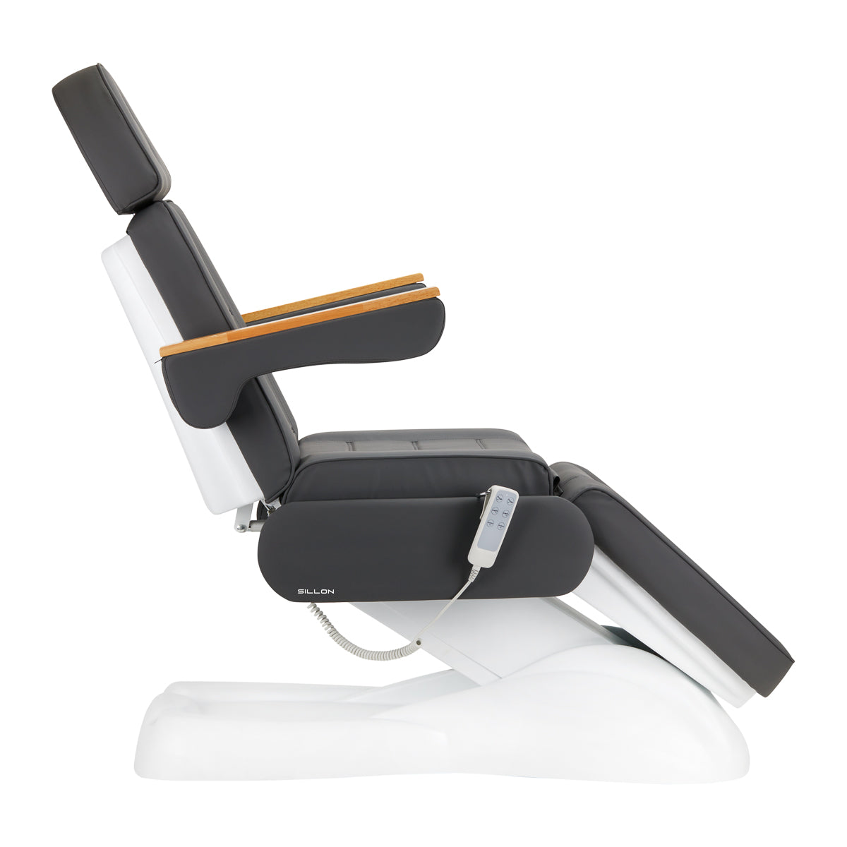 SILLON Lux 273b elektrické kosmetické křeslo, 3 motory, šedá