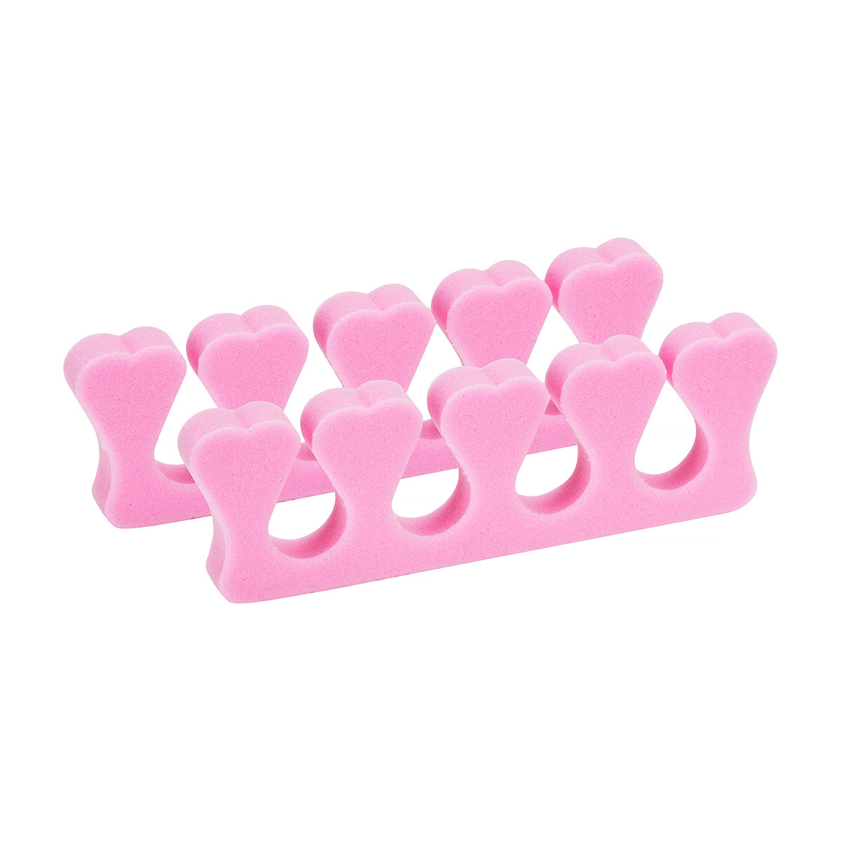 Foam separators for pedicure, 100 pcs. pink