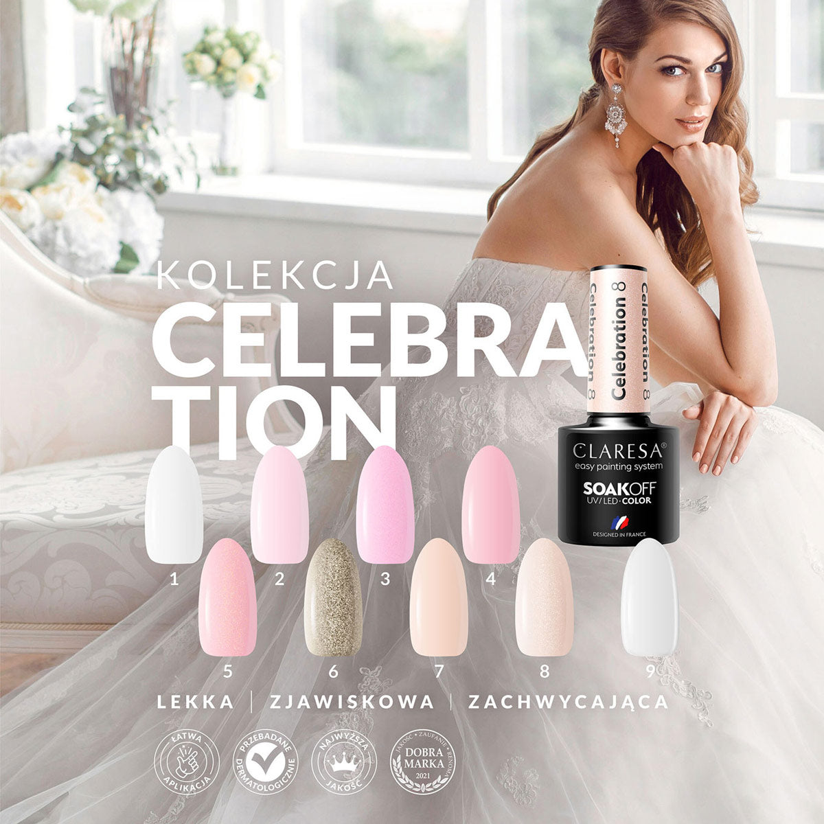 CLARESA Hybrid varnish CELEBRATION 1 -5g