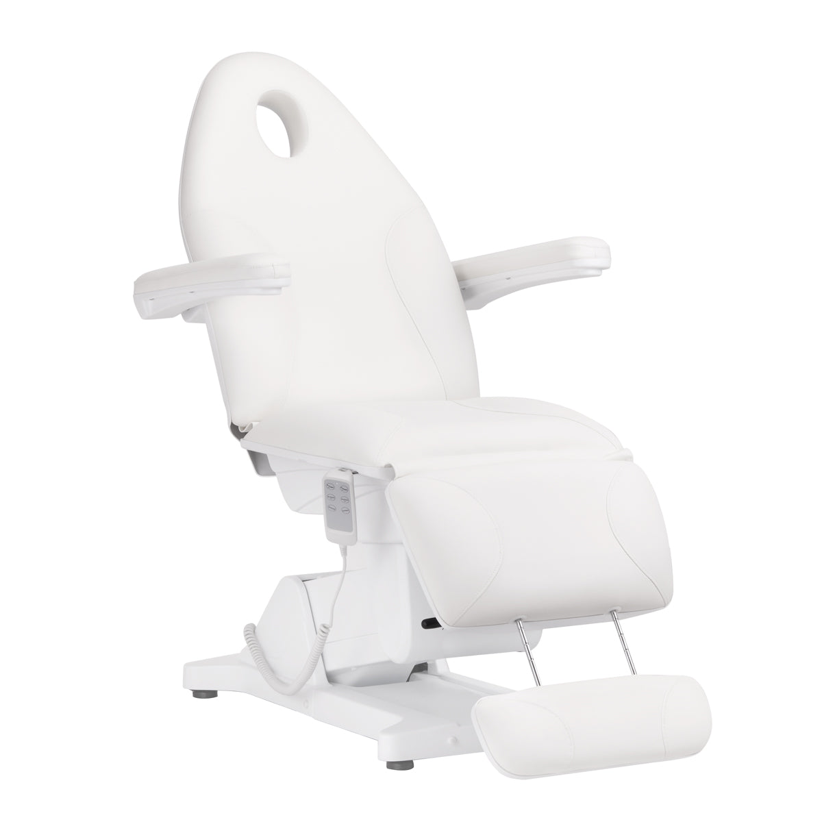 Elektrické kosmetické křeslo Sillon Basic 3 motory. bílý