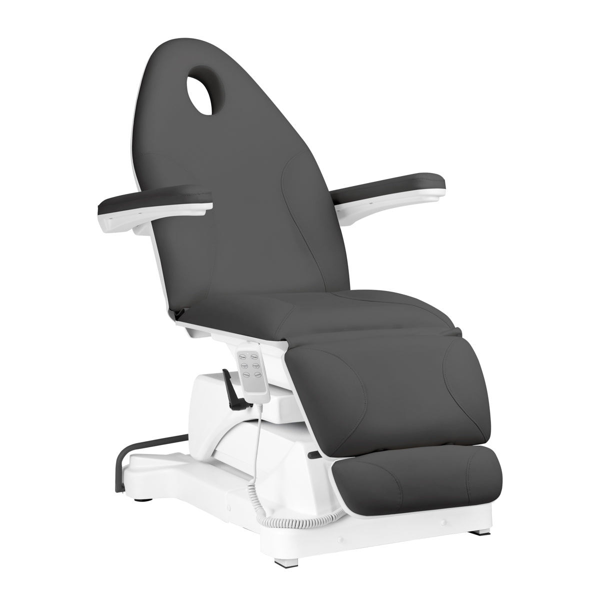 Elektrické kosmetické křeslo Sillon Basic 3 motory. otočná šedá