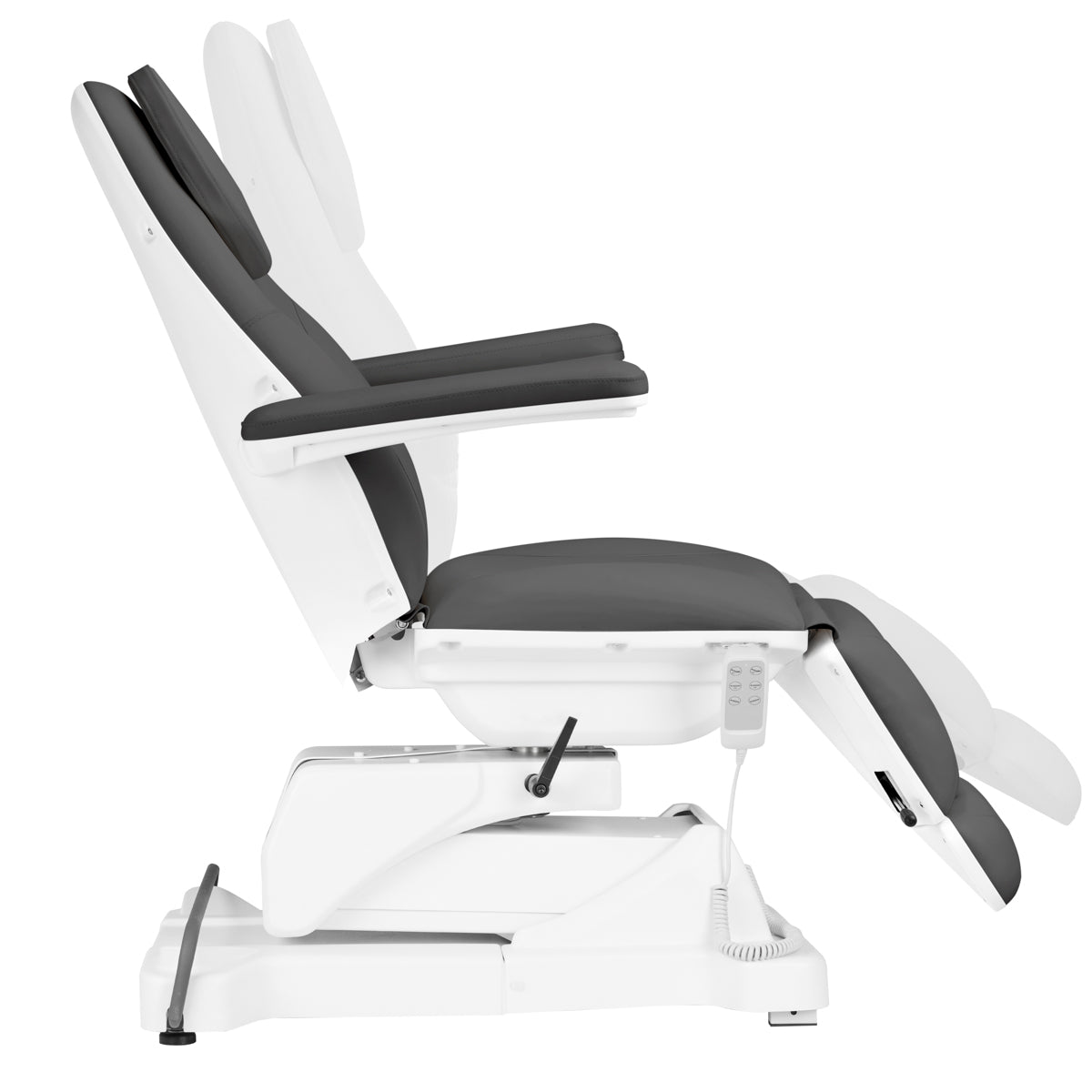 Elektrické kosmetické křeslo Sillon Basic 3 motory. otočná šedá