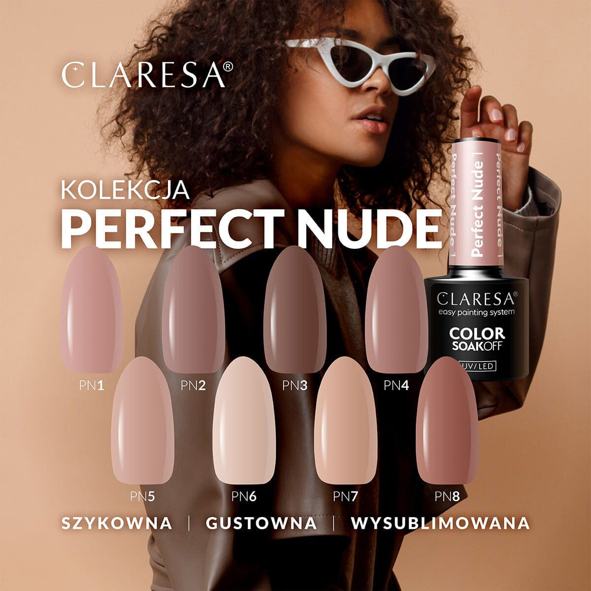 CLARESA PERFECT NUDE hybrid varnish 6 -5g