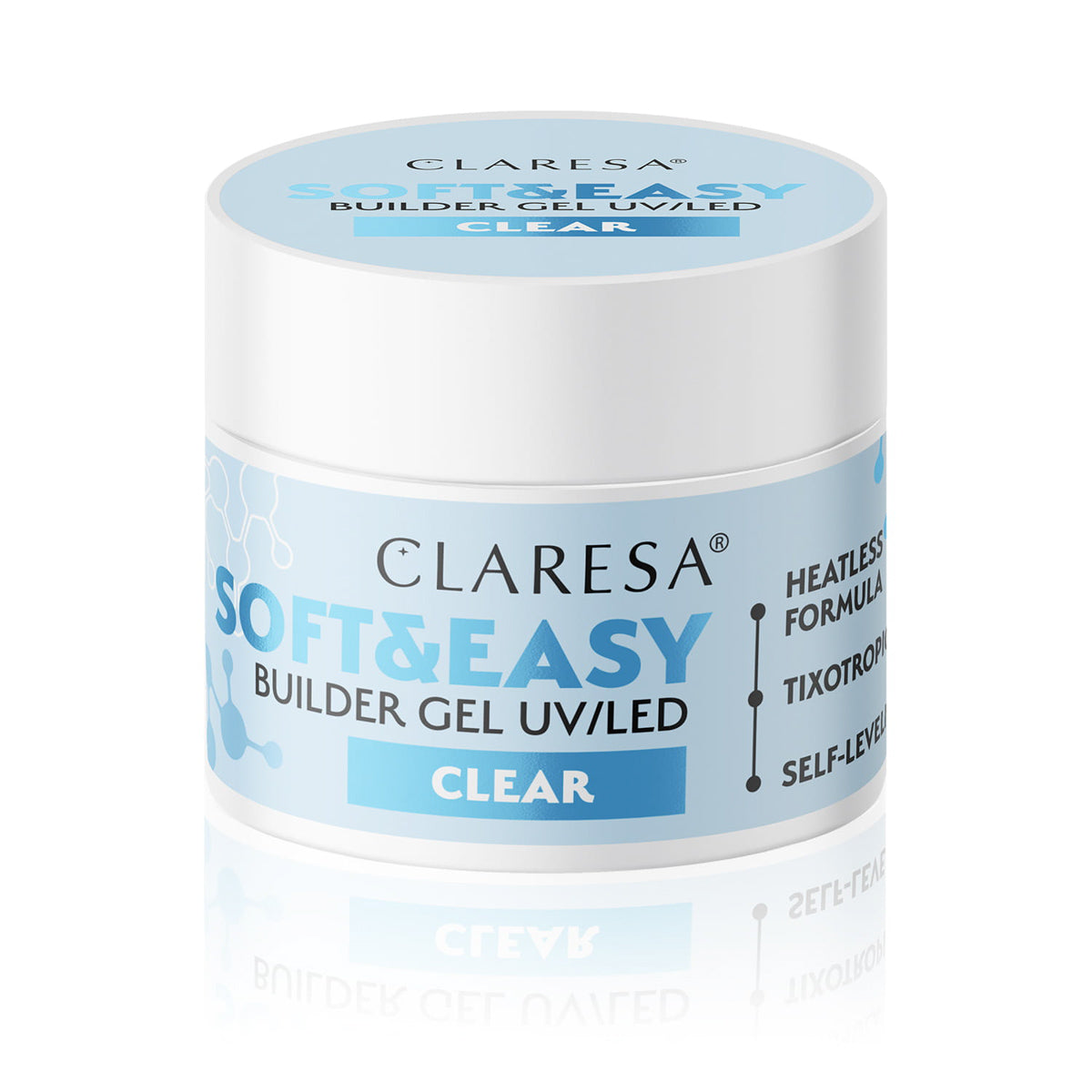 Claresa stavební gel Soft&Easy gel čirý 45g