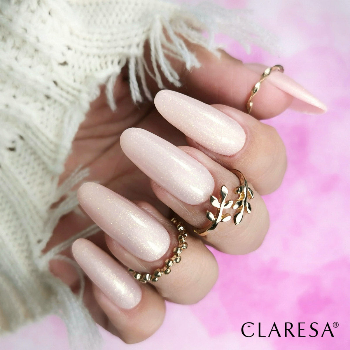 Claresa stavební gel Soft&Easy gel champagne 12g